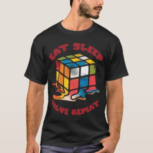 Eat Sleep Solve Repeat Solve Cube Puzzle Fun 9 T-Shirt