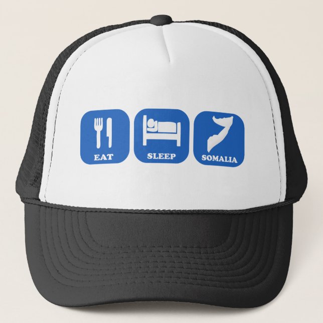 Eat Sleep Somalia Trucker Hat (Front)