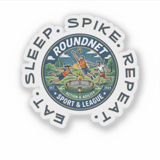 Eat. Sleep. Spike. Repeat. (Front)