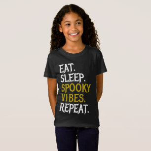 Eat Sleep Spooky Vibes Repeat - Halloween 2022 T-Shirt