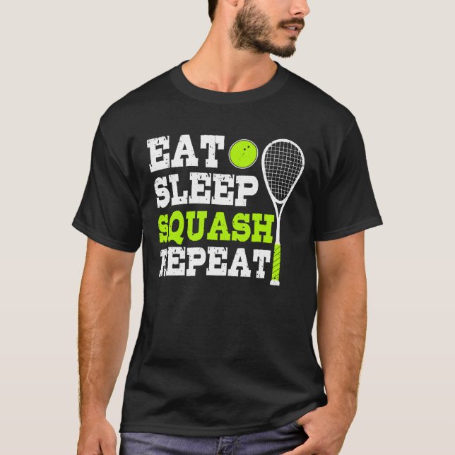 Eat Sleep Squash Repeat T-Shirt (Front)