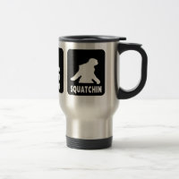 Eat Sleep Squatch - Funny Coffee Travel Mug