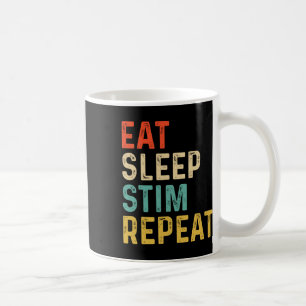 Eat Sleep Stim Repeat Autism Awareness Kids Boys W Coffee Mug