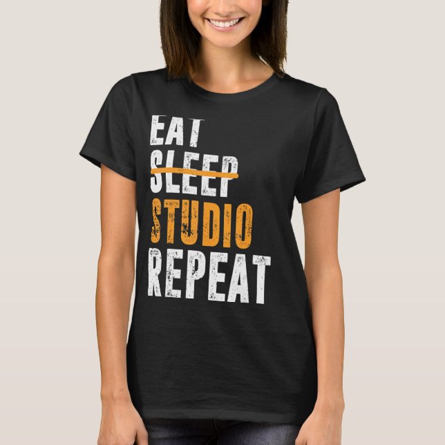 Eat Sleep Studio Repeat Architect Designer Archite T-Shirt (Front)