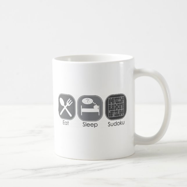 Eat Sleep Sudoku Copy Coffee Mug (Right)