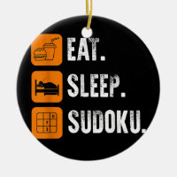Eat Sleep Sudoku Repeat Number Place Board Game 