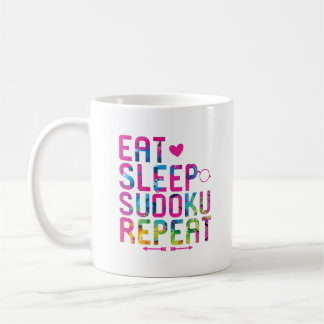Eat Sleep Sudoku Repeat Sharp Mind Coffee Mug