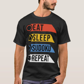 Eat sleep sudoku repeat T-Shirt