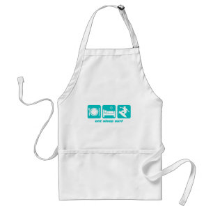 Eat sleep surf standard apron