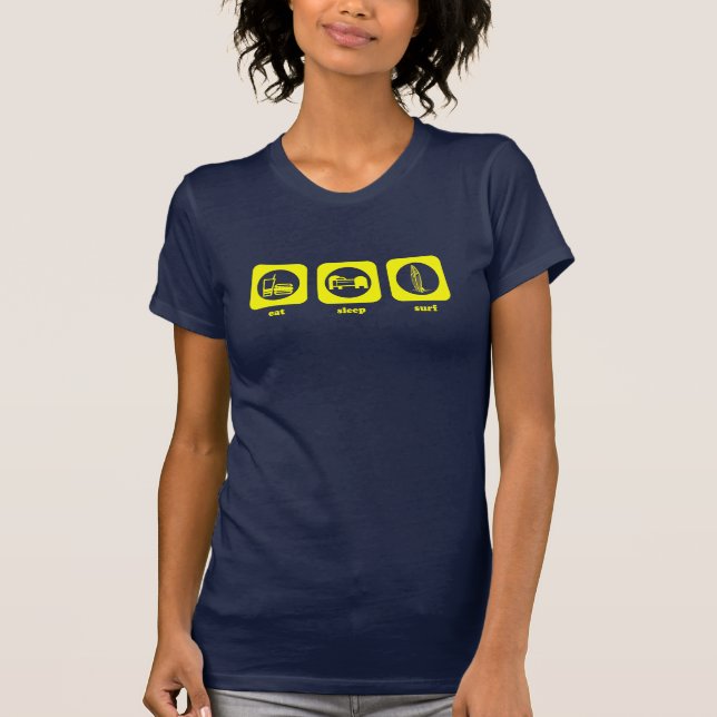 Eat. Sleep. Surf. T-shirt (Front)