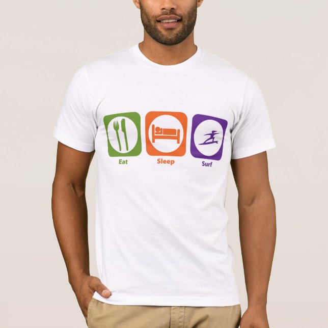 Eat Sleep Surf T-Shirt (Front)