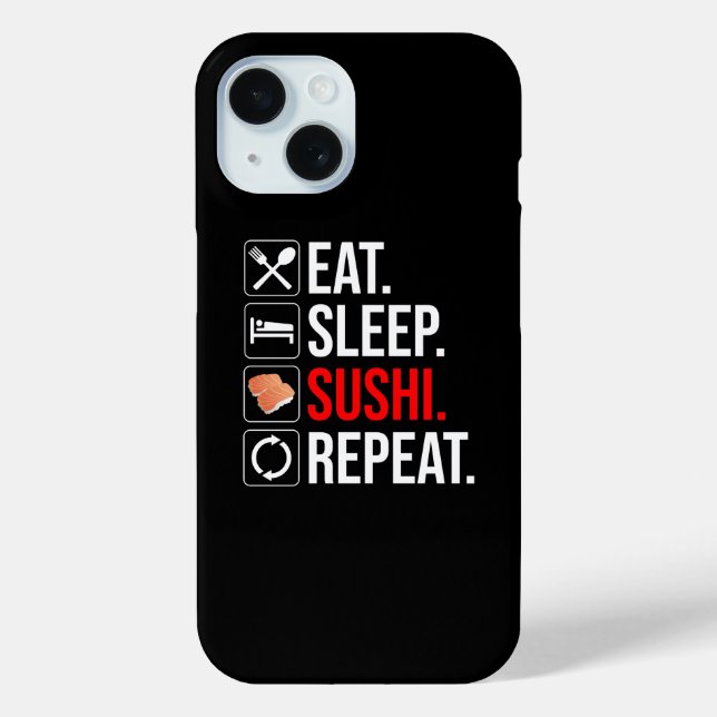 Eat. Sleep. Sushi. Repeat Case-Mate iPhone Case (Back)
