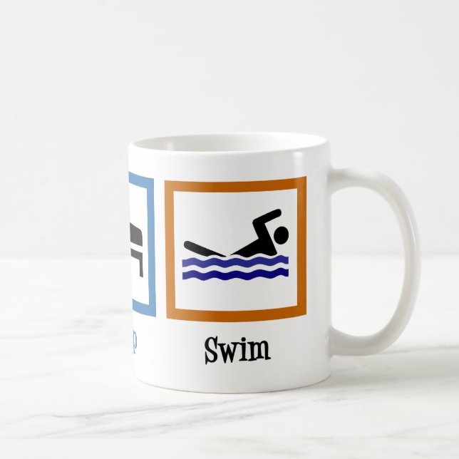 Eat Sleep Swim Coffee Mug (Right)