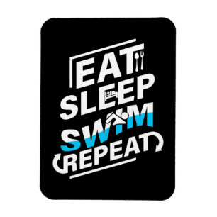 Eat Sleep Swim Magnet