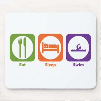 Eat Sleep Swim Mouse Pad