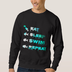 Eat Sleep Swim Repeat Aquarium Fish Tank