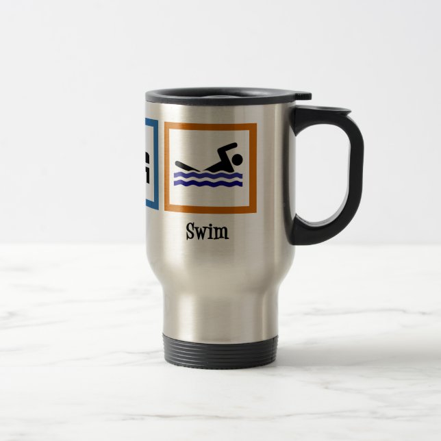 Eat Sleep Swim Travel Mug (Right)