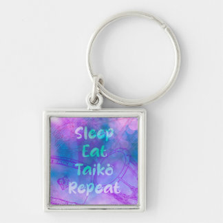 Eat sleep taiko repeat sleutelhanger key ring