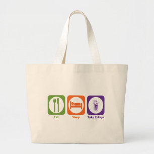 Eat Sleep Take X-Rays Large Tote Bag
