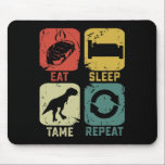 Eat Sleep Tame Repeat Dinosaur Gaming Geek Funny G Mouse Pad<br><div class="desc">Eat Sleep Tame Repeat Dinosaur Gaming Geek Funny Gamer</div>