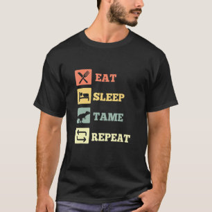 Eat Sleep Tame Repeat Dinosaur T-Shirt