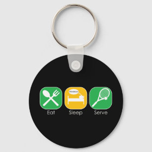 Eat Sleep Tennis Key Ring