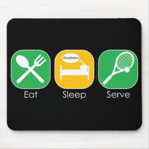 Eat Sleep Tennis Mouse Pad