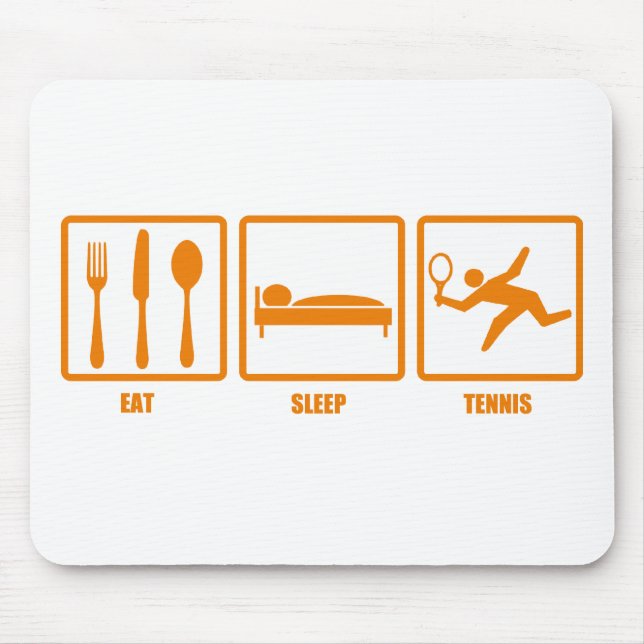 Eat Sleep Tennis Mouse Pad (Front)