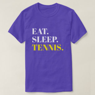 Eat Sleep Tennis Purple T-Shirt