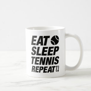 Eat Sleep Tennis Repeat Coffee Mug