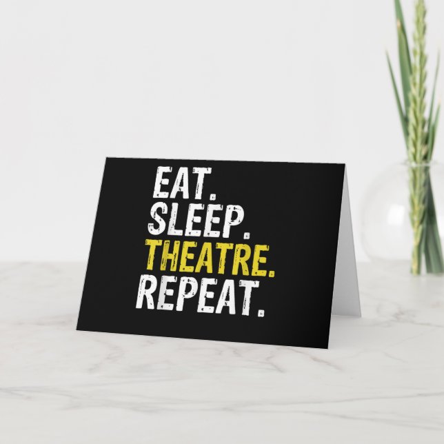 Eat Sleep Theatre Repeat Actor Gift Card (Front)