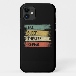 Eat Sleep Theatre Repeat Theatre Tech Gifts Actor Case-Mate iPhone Case