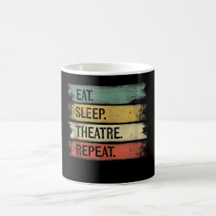 Eat Sleep Theatre Repeat Theatre Tech Gifts Actor Coffee Mug