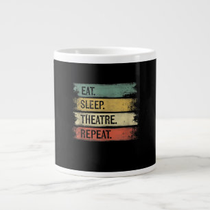 Eat Sleep Theatre Repeat Theatre Tech Gifts Actor Large Coffee Mug