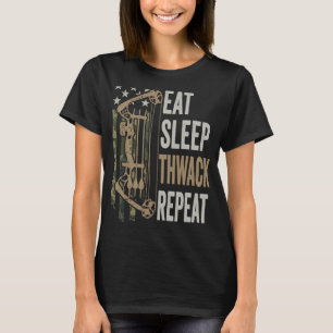 Eat Sleep Thwack Repeat Womens Mens Hunting BACK T-Shirt