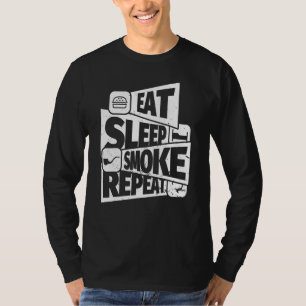 Eat Sleep Tobacco Pipe Smoking Repeat Tobacco Pipe T-Shirt