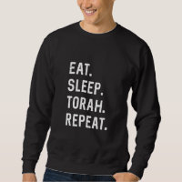 Eat Sleep Torah Repeat Hebrew Jewish Matan Torah S