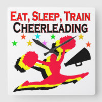 EAT, SLEEP TRAIN CHEERLEADING RED DESIGN
