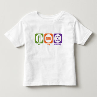 Eat Sleep Train Dogs Toddler T-Shirt