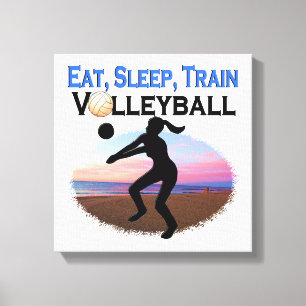 EAT, SLEEP, TRAIN VOLLEYBALL CANVAS PRINT