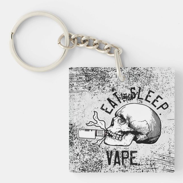 Eat. Sleep. Vape.  Pro Vaping  T-Shirt Key Ring (Front)