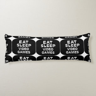 Eat Sleep Video Games Body Cushion