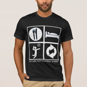 EAT, SLEEP, VOLLEYBALL, AND REPEAT T-Shirt