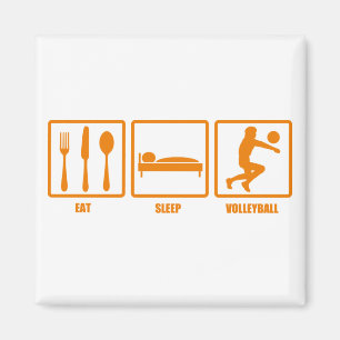 Eat Sleep Volleyball Magnet