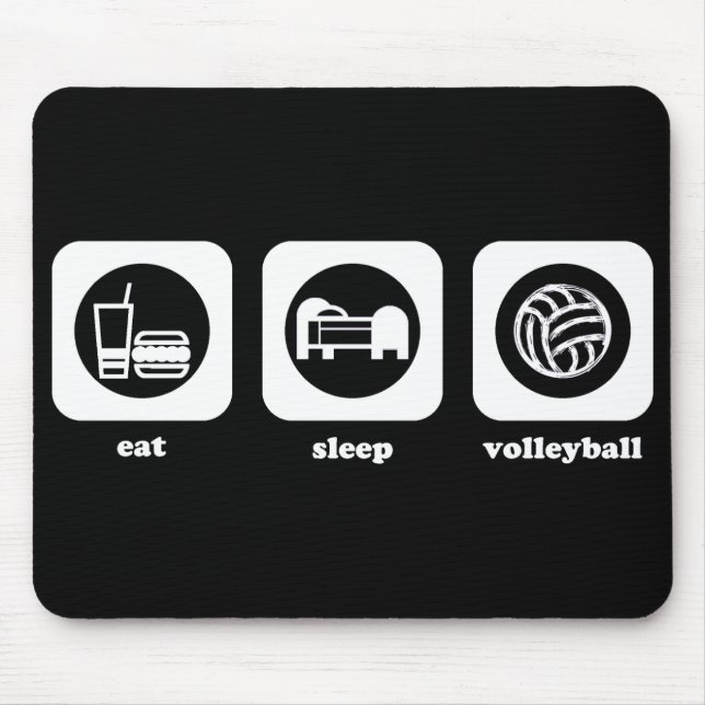 Eat. Sleep. Volleyball. Mousepad (Front)