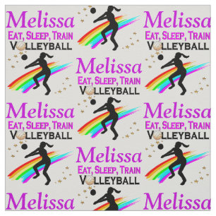 EAT, SLEEP VOLLEYBALL PERSONALIZED FABRIC