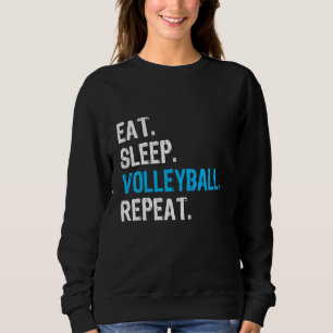 Eat Sleep Volleyball Repeat, Funny Volleyball Tee 