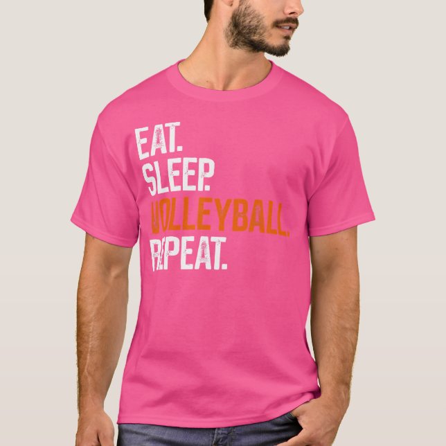 Eat Sleep Volleyball Repeat T-Shirt (Front)