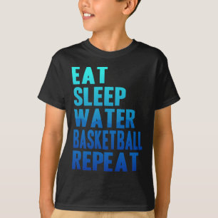 Eat Sleep Water Sketll Repeat Summer Sports Tropic T-Shirt