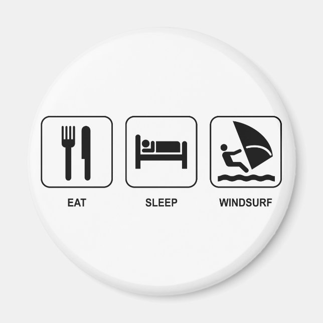 Eat Sleep Windsurf Magnet (Front)